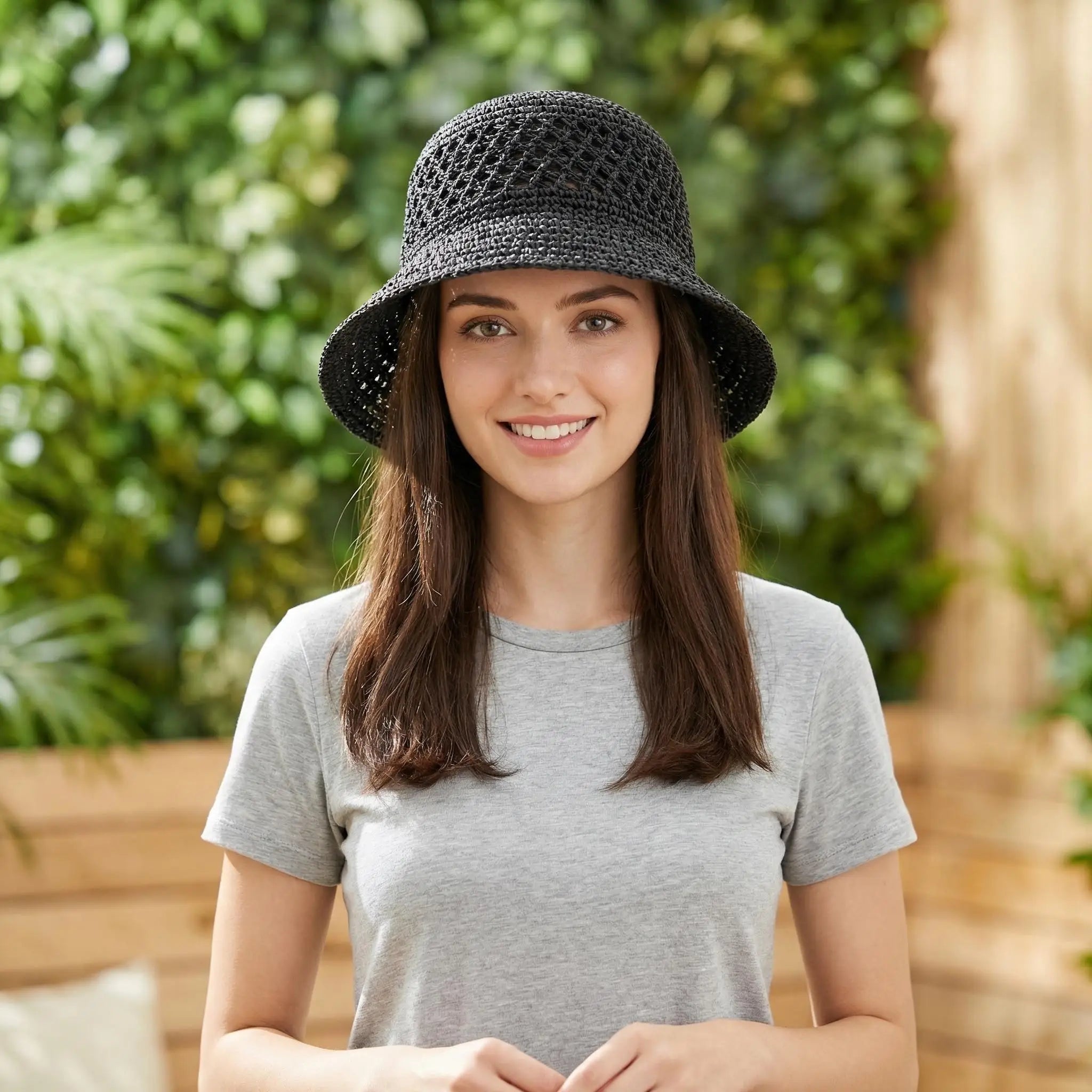 SOERA Beatrice Elegant Sun Protection Bucket Hat - Accessories - Black