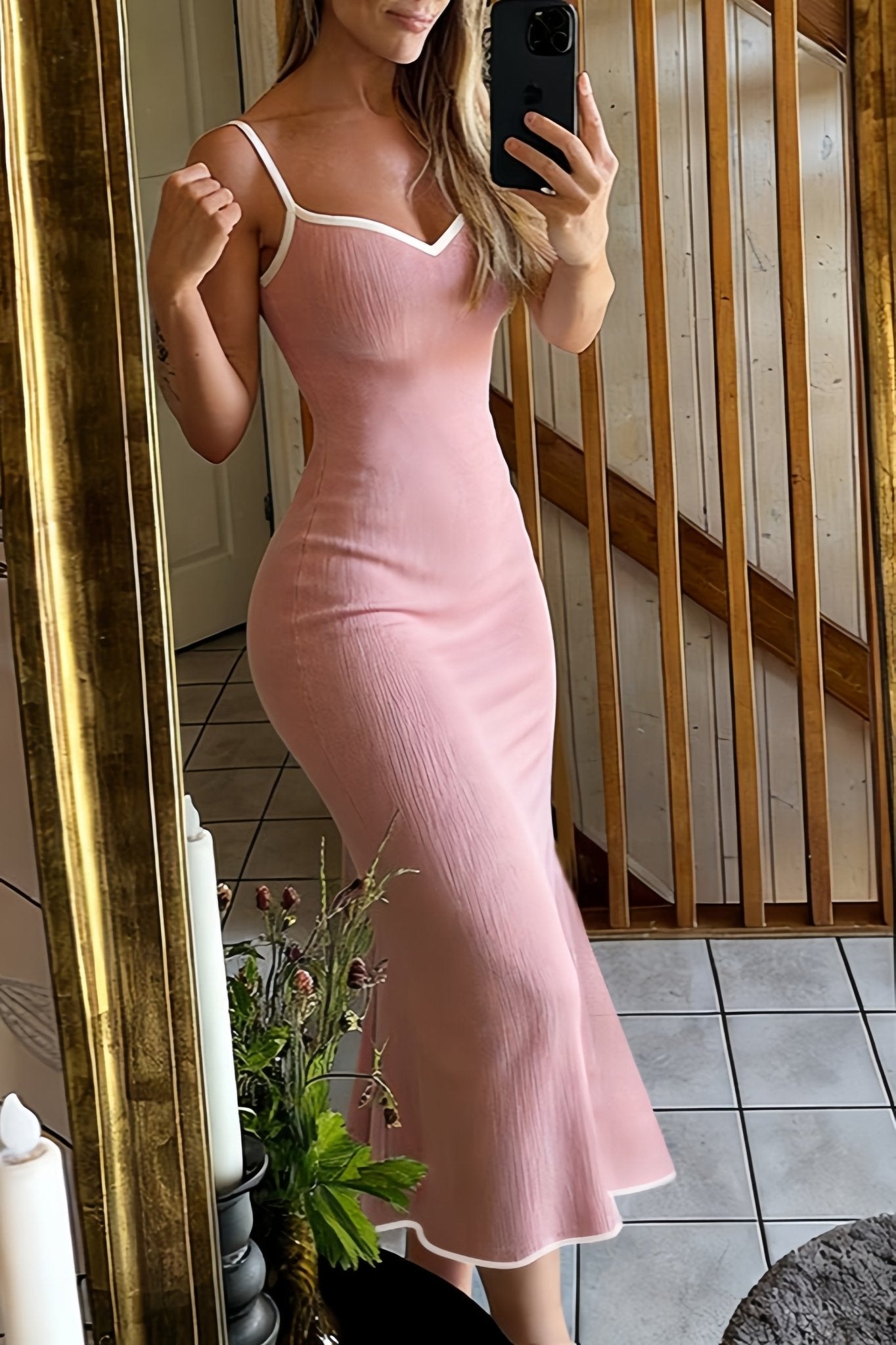 SOERA Bianca Strappy Bodycon Maxi Dress - Dress - L