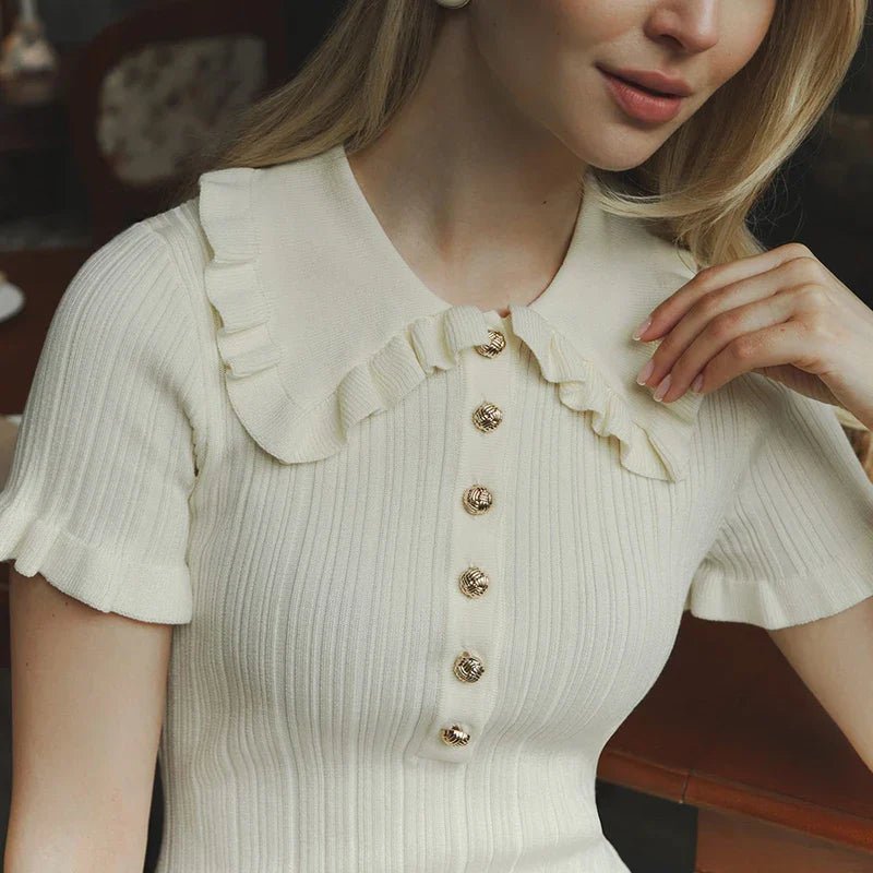 SOERA Iris Featherlight Ruffle Mini Dress - Dress - Yellow XS
