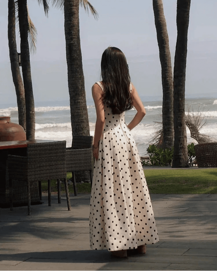 SOERA Jasmine Polka Dot Midi Dress - Dress - XS