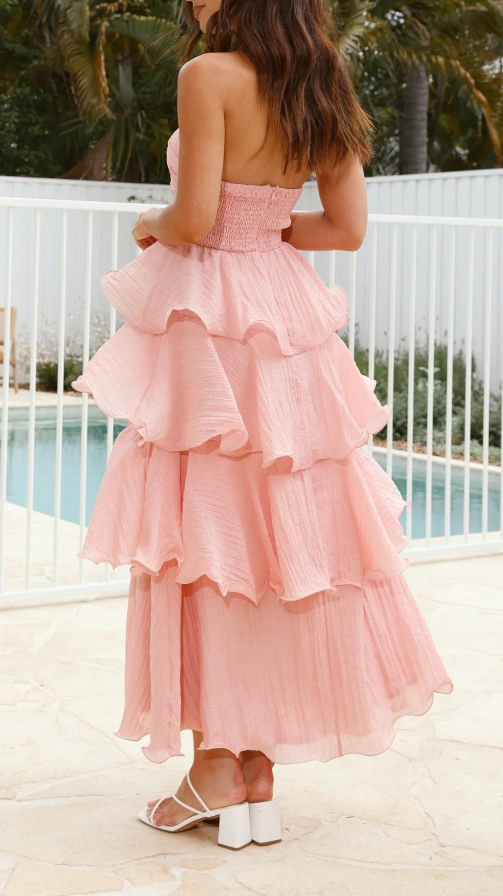 SOERA Miranda Strapless Ruffled Layer Dress - Dress - XS