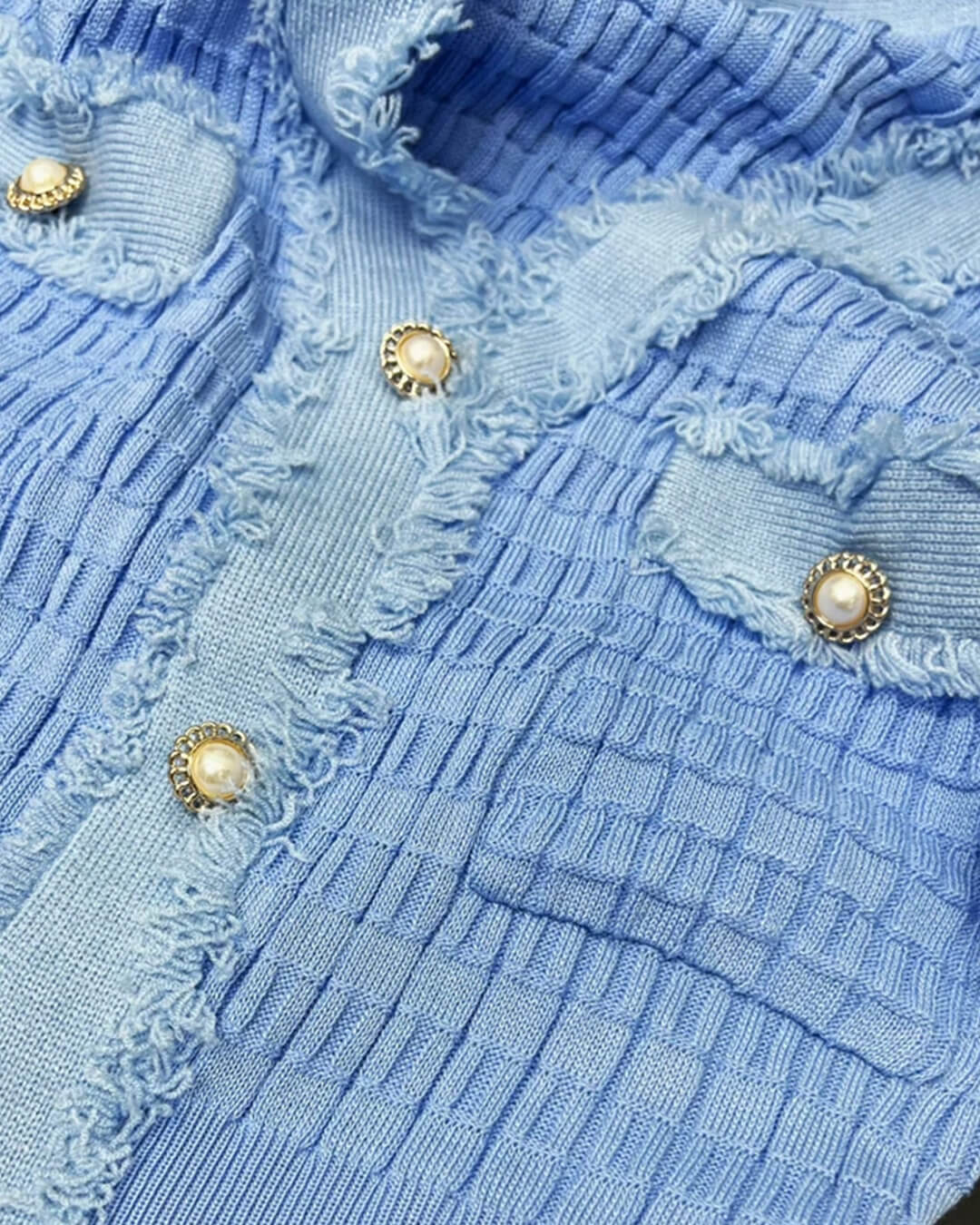 SOERA Valentina V - Neck Knitted Sweater Dress - Dress - Blue