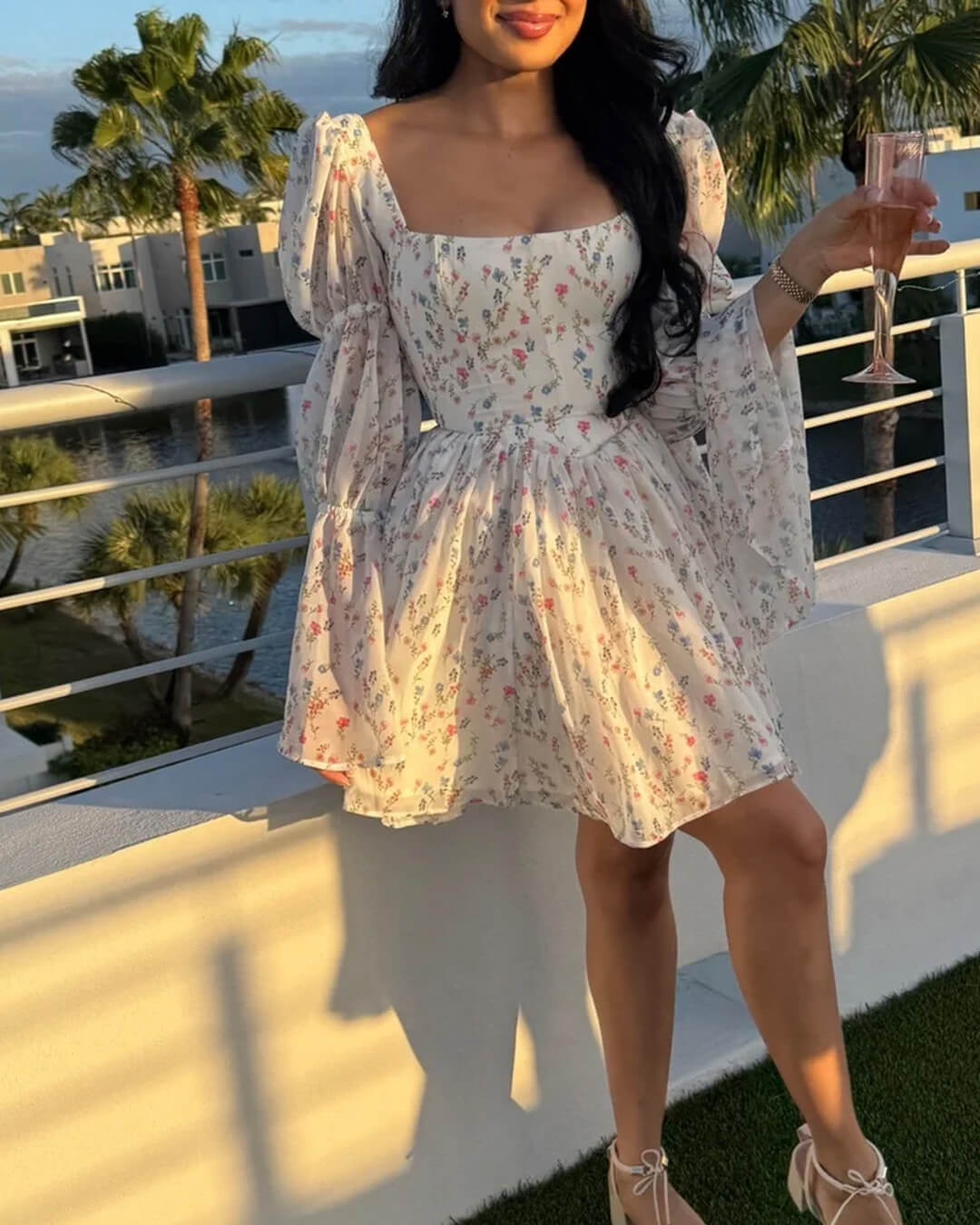 SOERA Bianca Off-Shoulder Ruffled Mini Dress - Dresses - White L