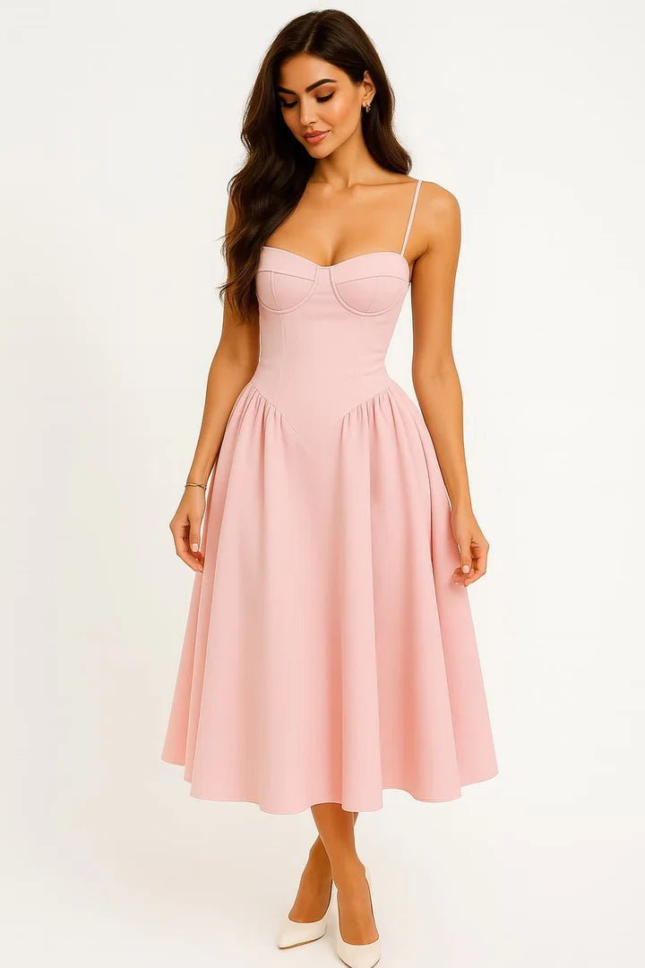 SOERA Isabelle Midi Wedding Guest Dress - Dresses - Pink S
