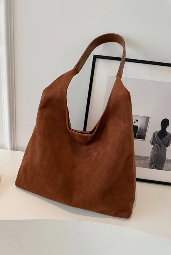 SOERA Jenna suede bag - Handbags - Soera-Jenna-Suede-Bag-Beige Beige