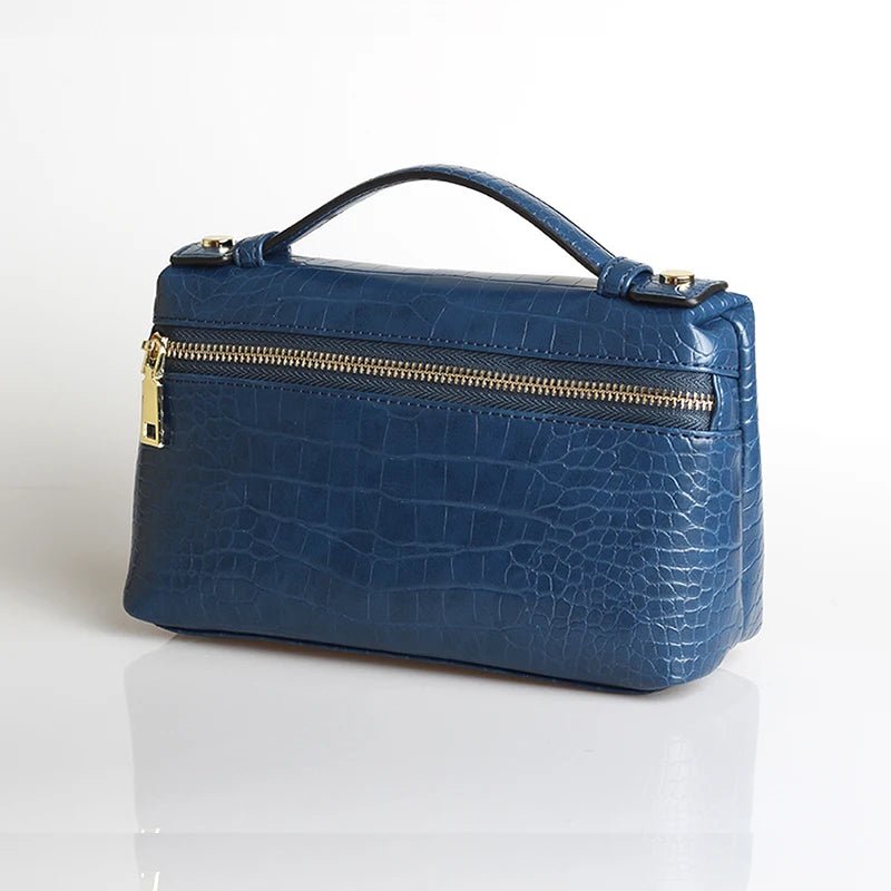 SOERA Minerva Crocodile Pattern Clutch Bag - Handbags - Royal Blue