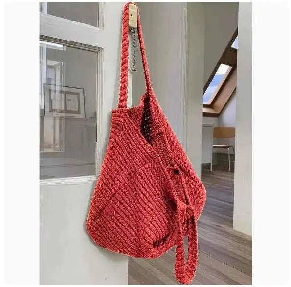 SOERA Morgan Soft Knitted Crossbody Bag - Handbags - Red