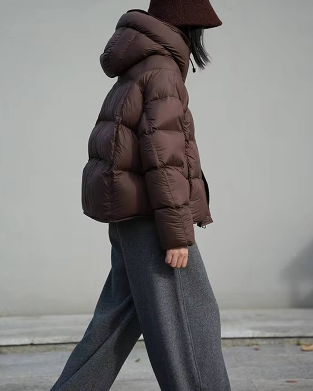SOERA Alina Hooded Puffer Jacket - Jackets - 3256809559753038-;gn1764062902172849498 Brown M