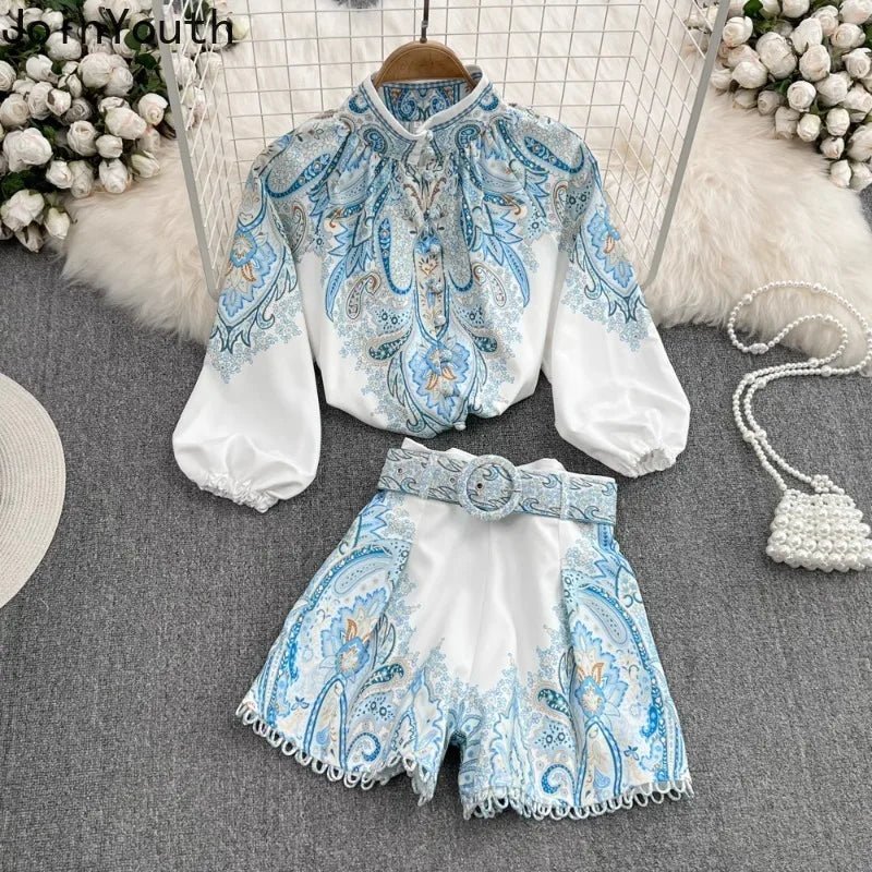 SOERA Bella Vintage Floral Two-Piece Set - Matching Sets - Set L