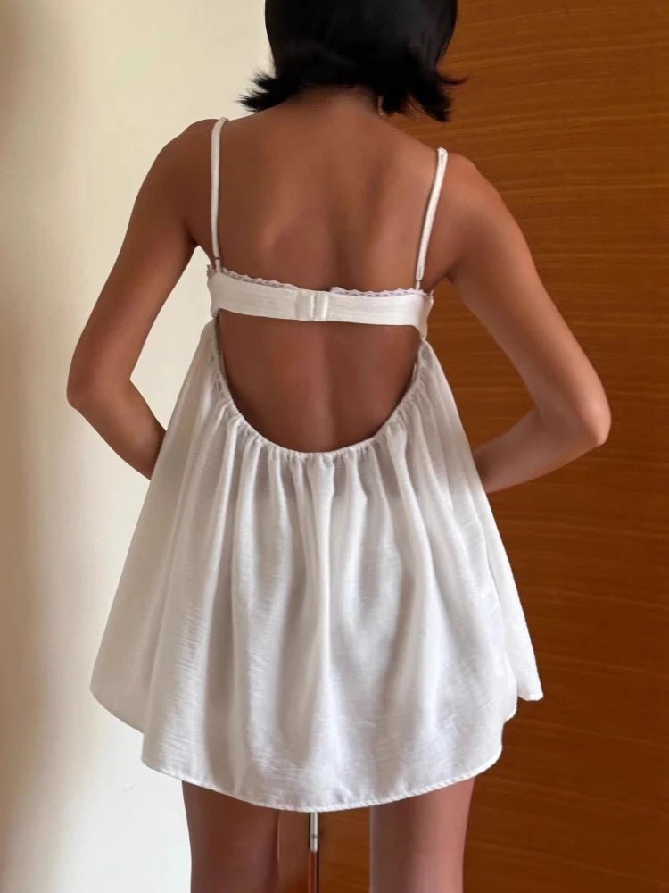 SOERA Sophia Lace Trim Babydoll Short Set - Matching Sets - S