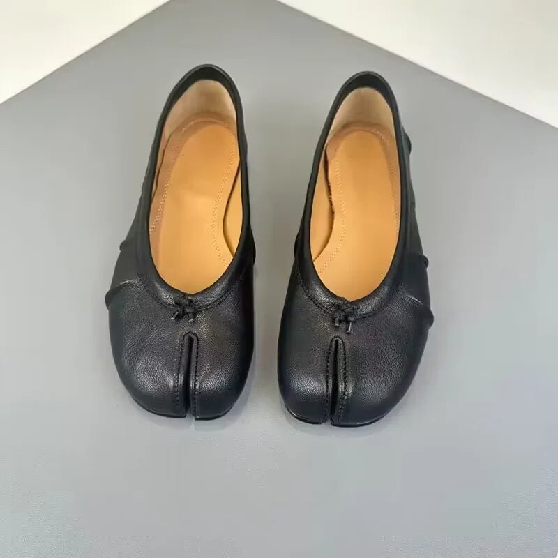SOERA Bianca Split - Toe Leather Mules - Shoes - Black 35