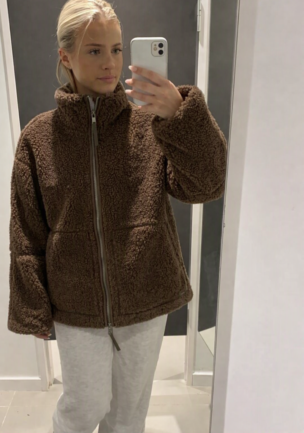 Casaco Teddy com Fecho Zip Tidy