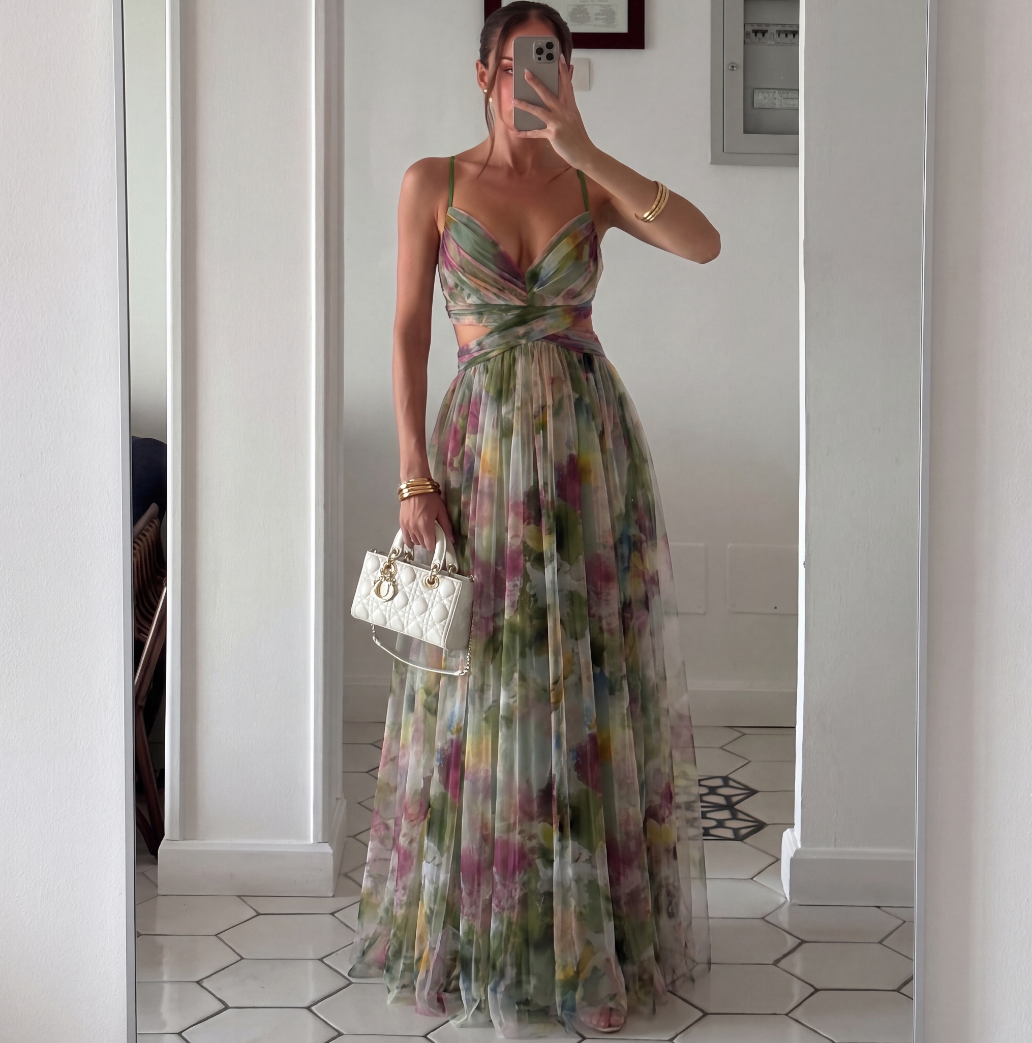 Vestido maxi floral Emma