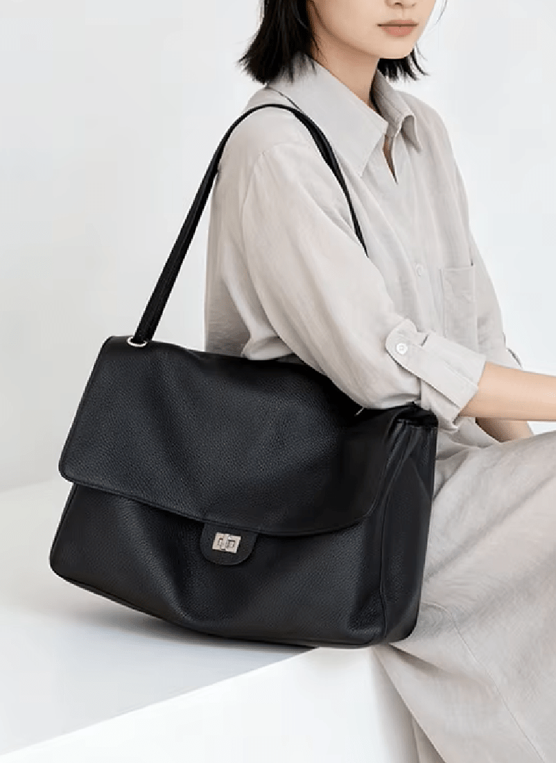 SOERA Miriam Elephant Cowhide Crossbody - Bag - SOERA-999619-DEF-OS-09700 Black