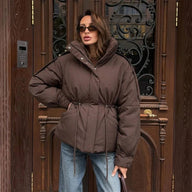 Mary Oversized Drawstring Waist Puffer Jacket