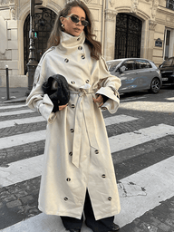 Casaco trench Melissa com cinto