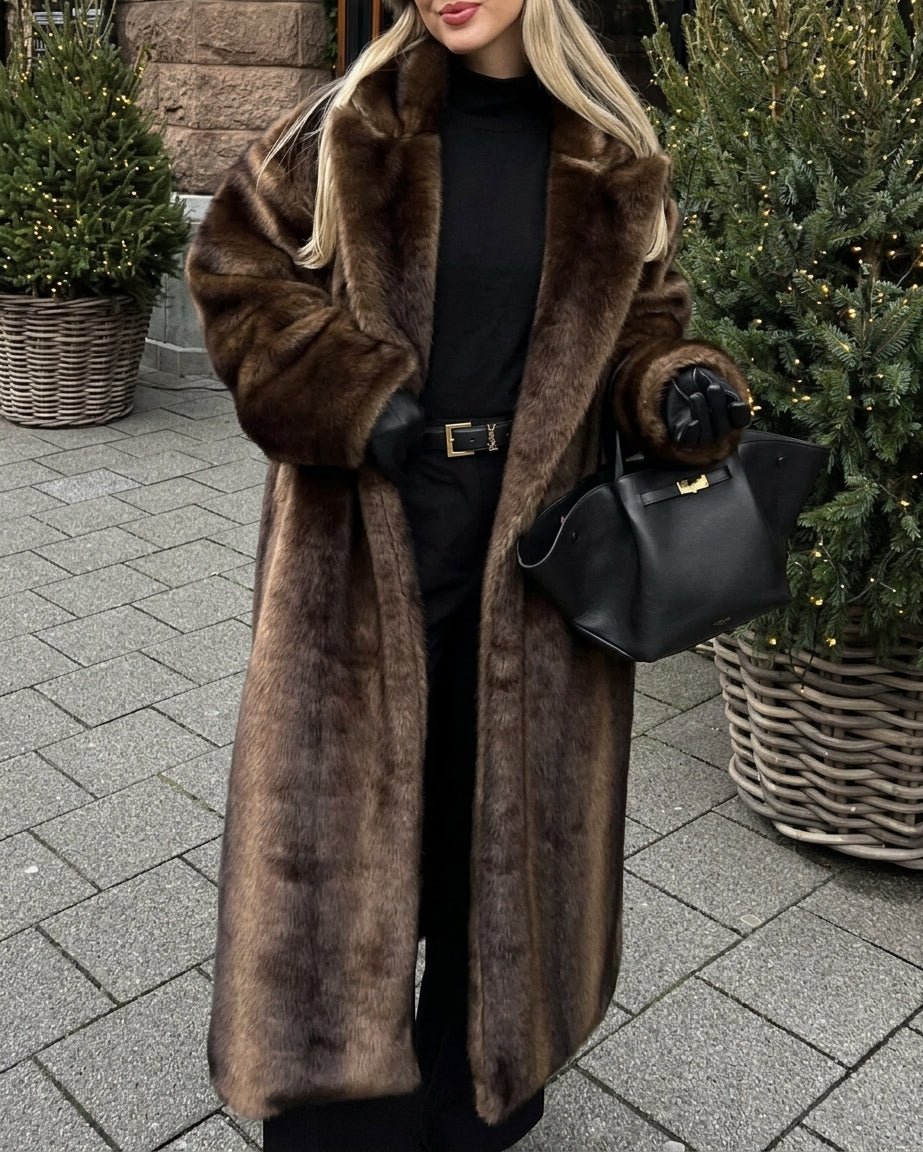 SOERA Nina Faux Fur Long Overcoat - Coat - SOERA-729155-ASS-M-96387 M
