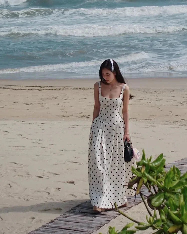 SOERA Jasmine Polka Dot Midi Dress - Dress -  XS