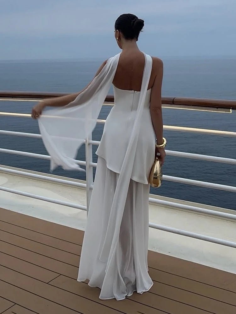 Vestido comprido Beatrice sem alças