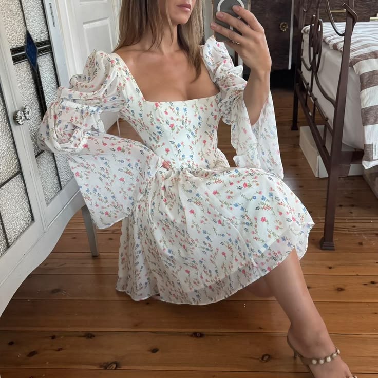 SOERA Bianca Off-Shoulder Ruffled Mini Dress - Dresses -  White L