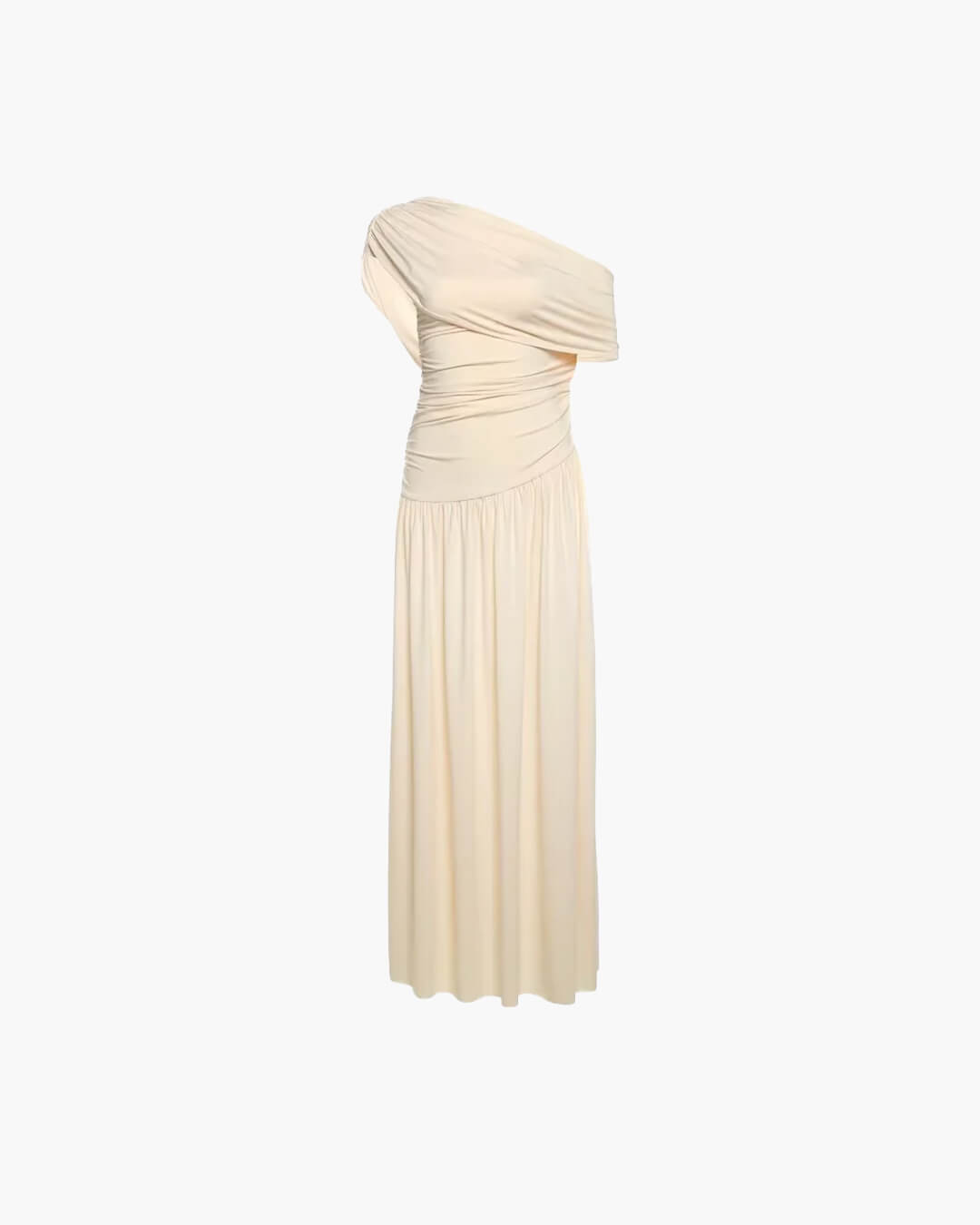 SOERA Ingrid One Shoulder Maxi Dress - Dresses - 1005009169875220-;xM1764062903133645069 Beige S