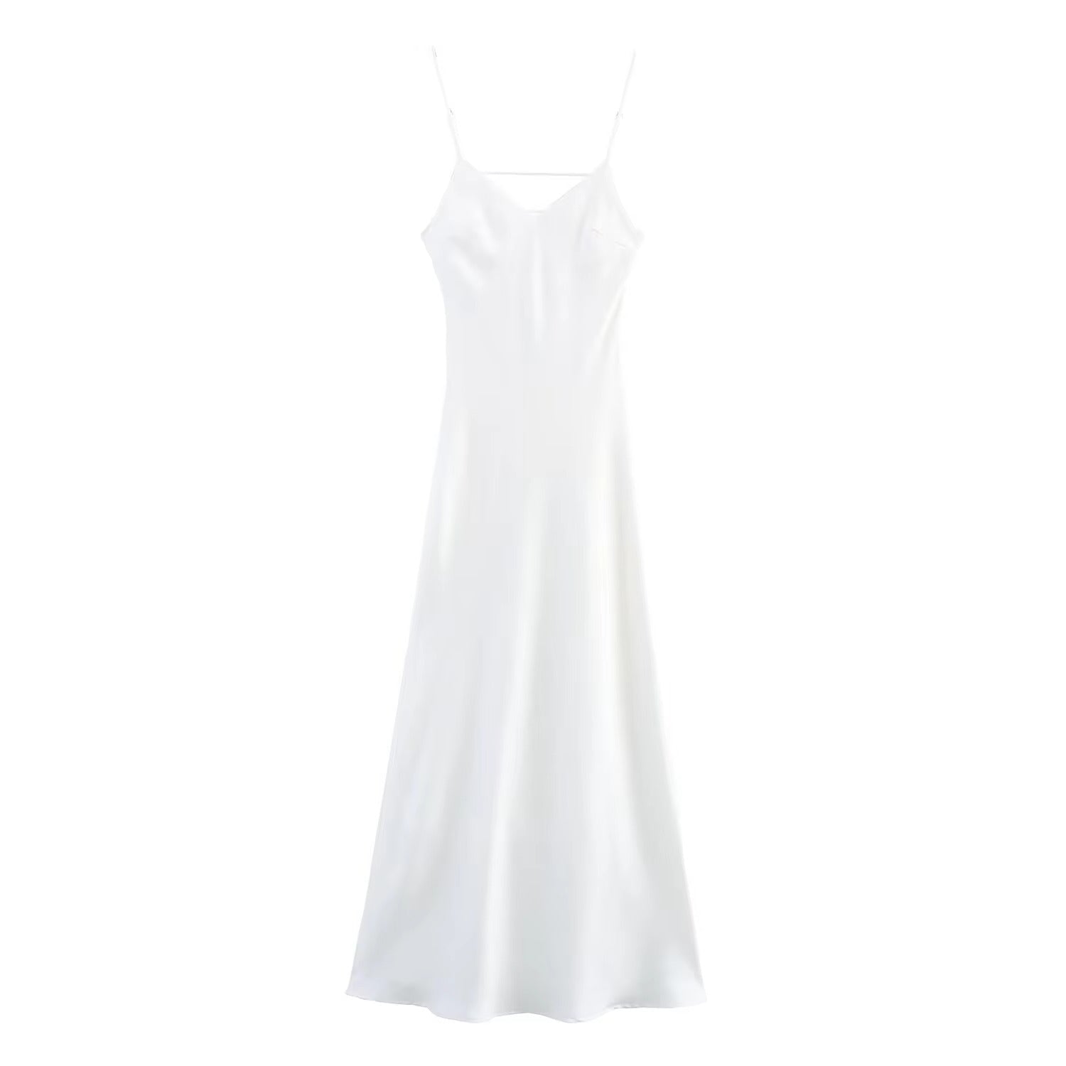 SOERA Kirra Satin Backless Maxi Dress - Dresses -  White XS