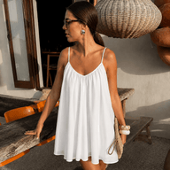Vestido Mini Lavinia de Alças Finas e Corte Fluido