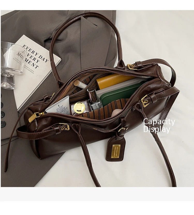 SOERA Audrey Shoulder Bag - Handbags - VM1760505138959050147 Coffee