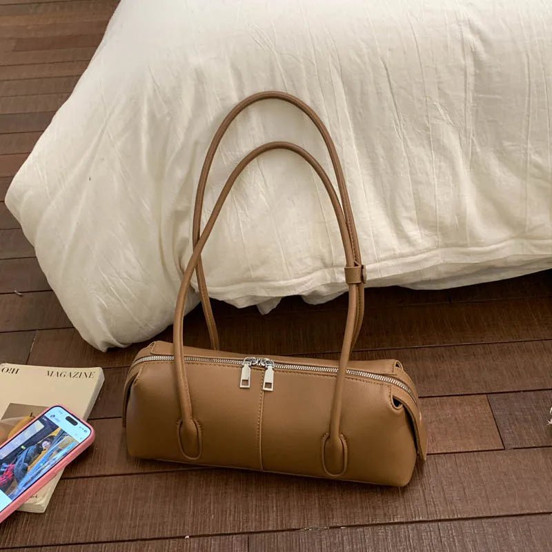 SOERA Beatrice Retro Underarm Shoulder Bag - Handbags -  Brown