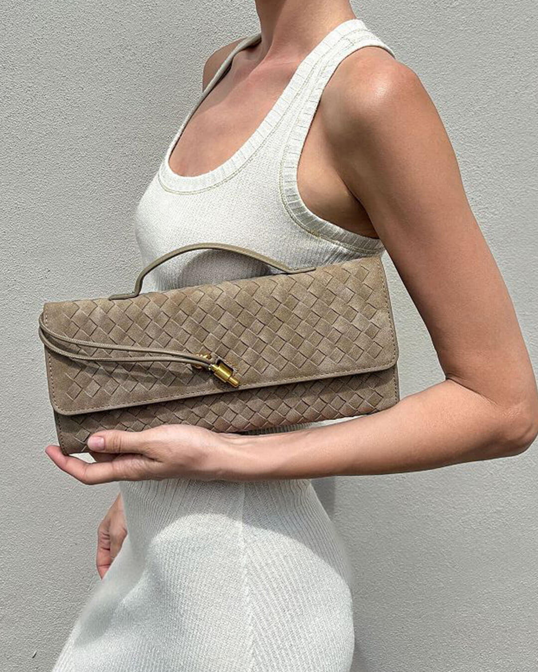 SOERA Bianca Suede Bag - Handbags - Soera-Bianca-Bag-white Taupe