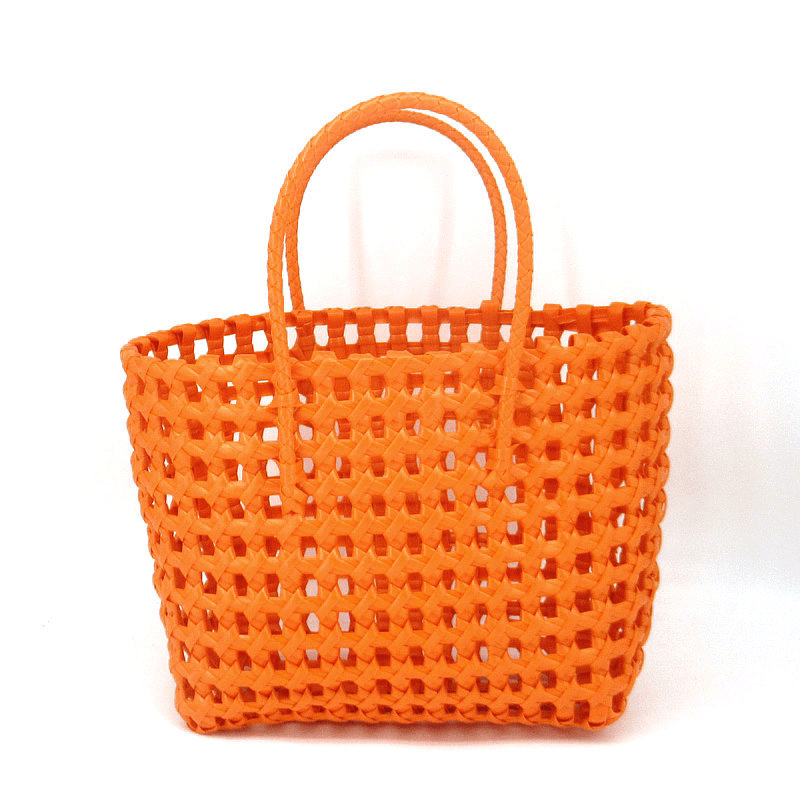 SOERA Cresta Open-Weave Tote Bag - Handbags -  Orange