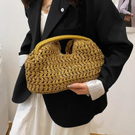 Shopper de ratã tecida Bianca