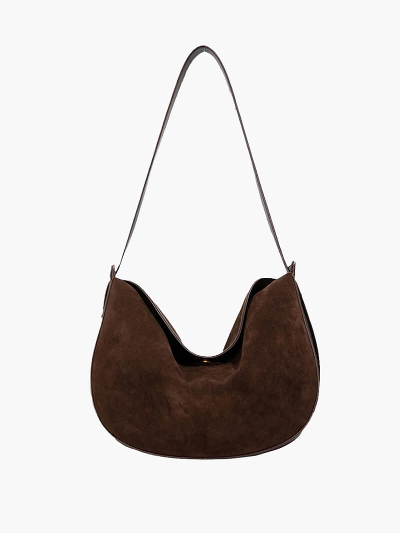 SOERA Lily Faux Suede Bag - Handbags - Soera-Lily-Faux-Suede-Bag-Brown Brown Regular