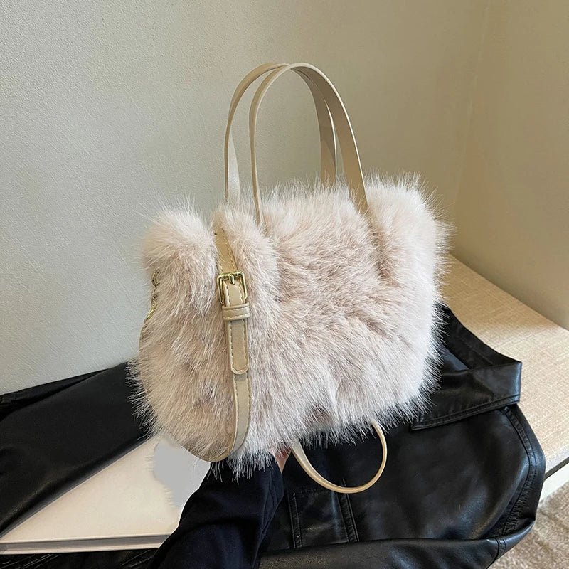 SOERA Maricar Faux Fur Crossbody Bag - Handbags - 3256807618181182-;PR1765284569912413188 Pink
