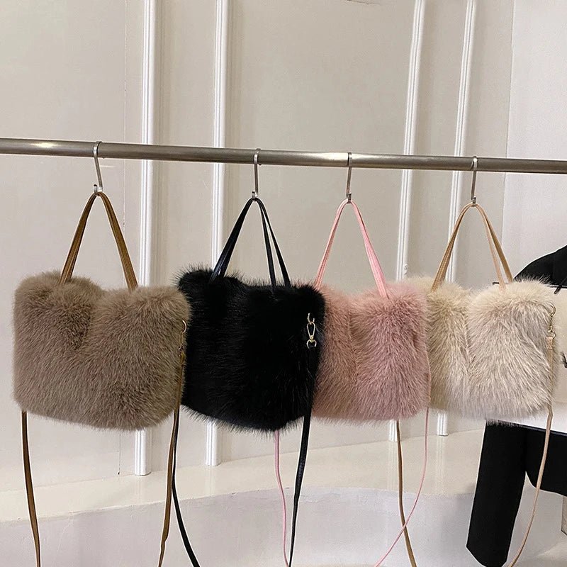 SOERA Maricar Faux Fur Crossbody Bag - Handbags - 3256807618181182-;tL1765284569912140314 Black