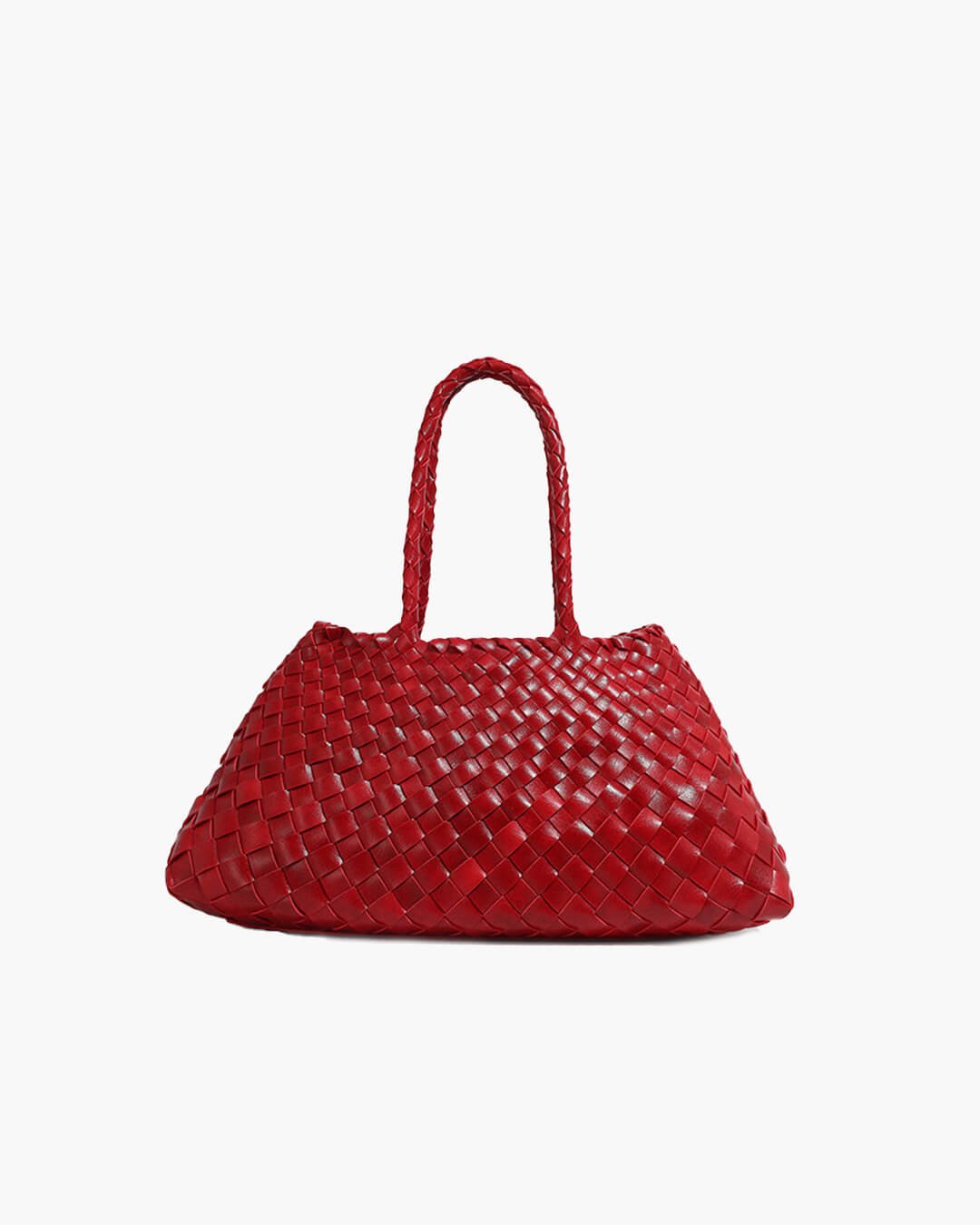 SOERA Marissa Vegan Leather Woven Bag Medium - Handbags -  Red Regular