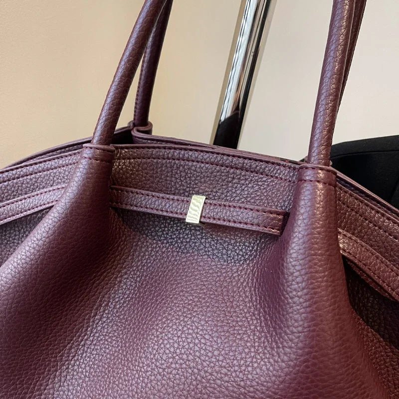 SOERA Sandy Shoulder Tote Bag - Handbags -  Burgundy