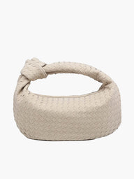 Woven Bag Médio em Faux Suede