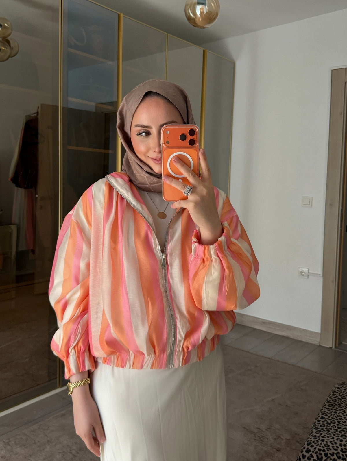 SOERA Eva Striped Bomber Jacket - Jacket - SOERA-117379-DEF-OS-10629 L