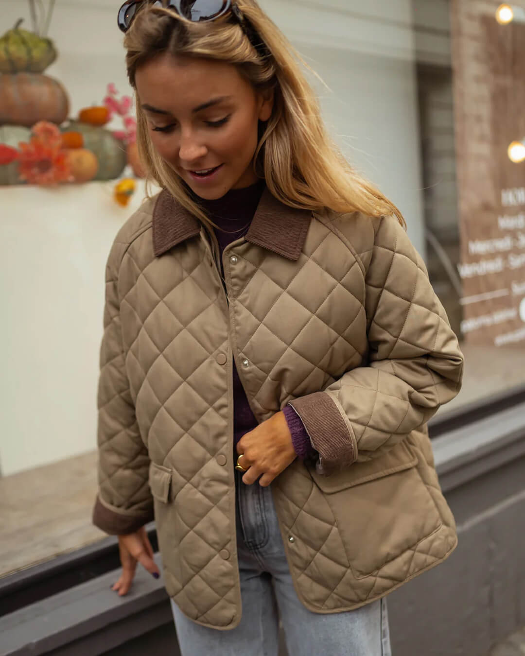 SOERA Alice Quilted Retro Jacket - Jackets - Cb1760504685435569289 Brown M