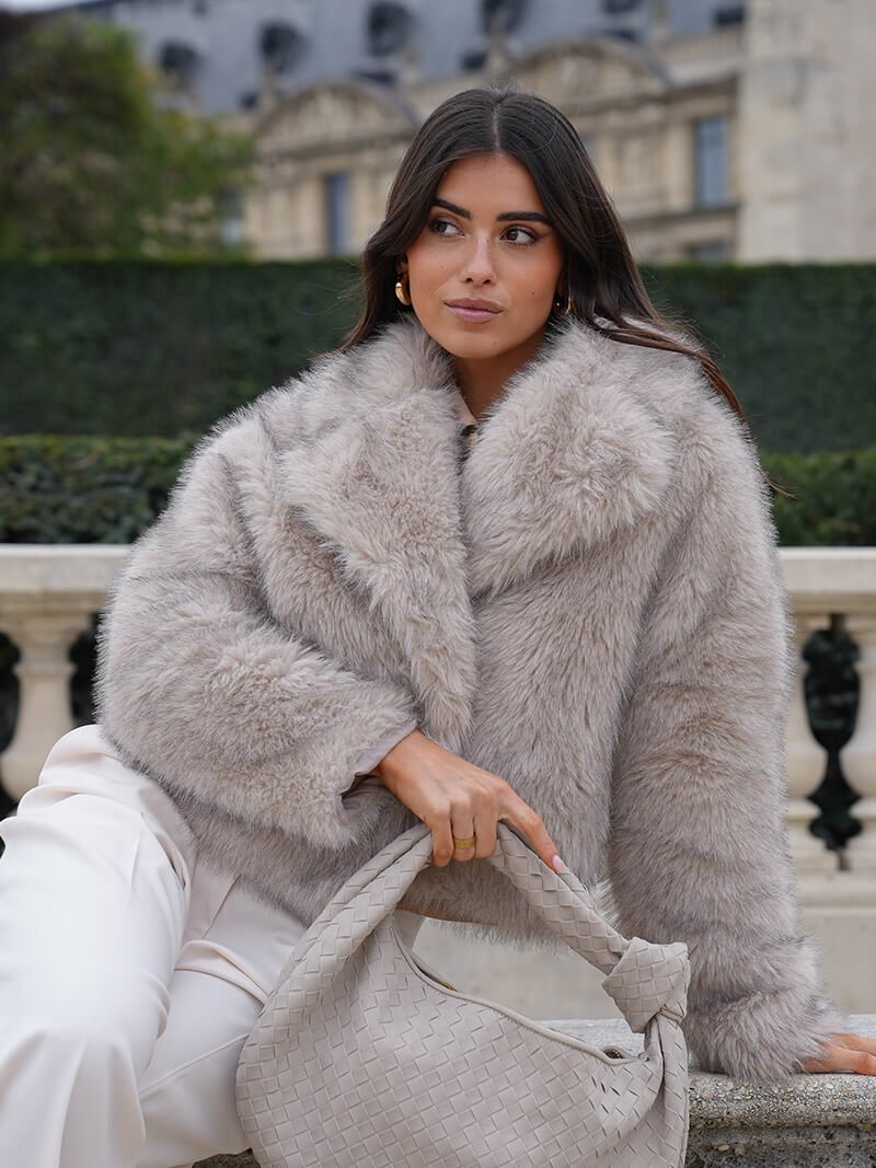 SOERA Jenna Faux Fur Coat - jackets - DWOD2-WK316006 Creme S
