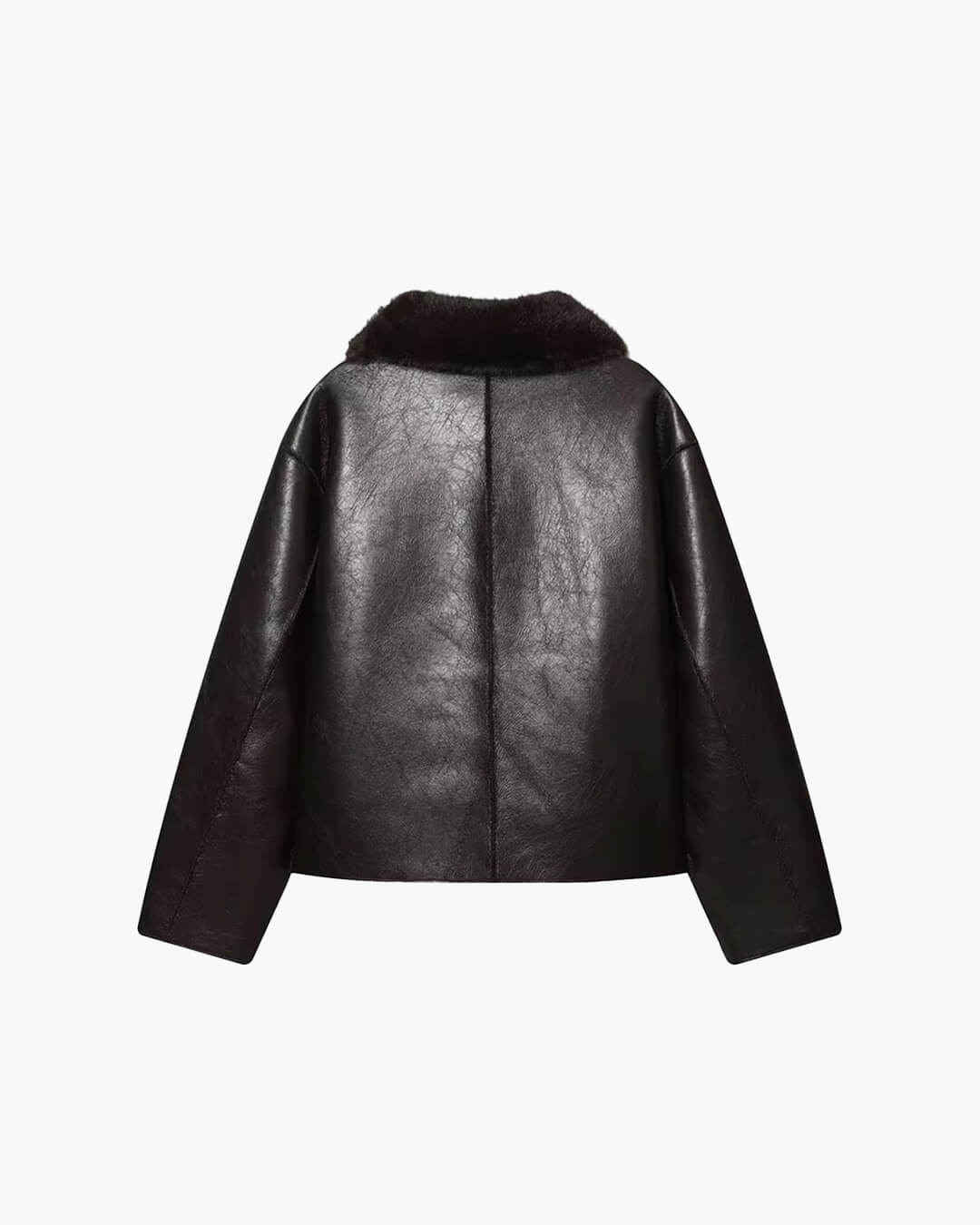 SOERA Joana Reversible Faux fur Leather Jacket - Jackets - 1005010183451153-;ZH1762998400013718184 Chocolate XS
