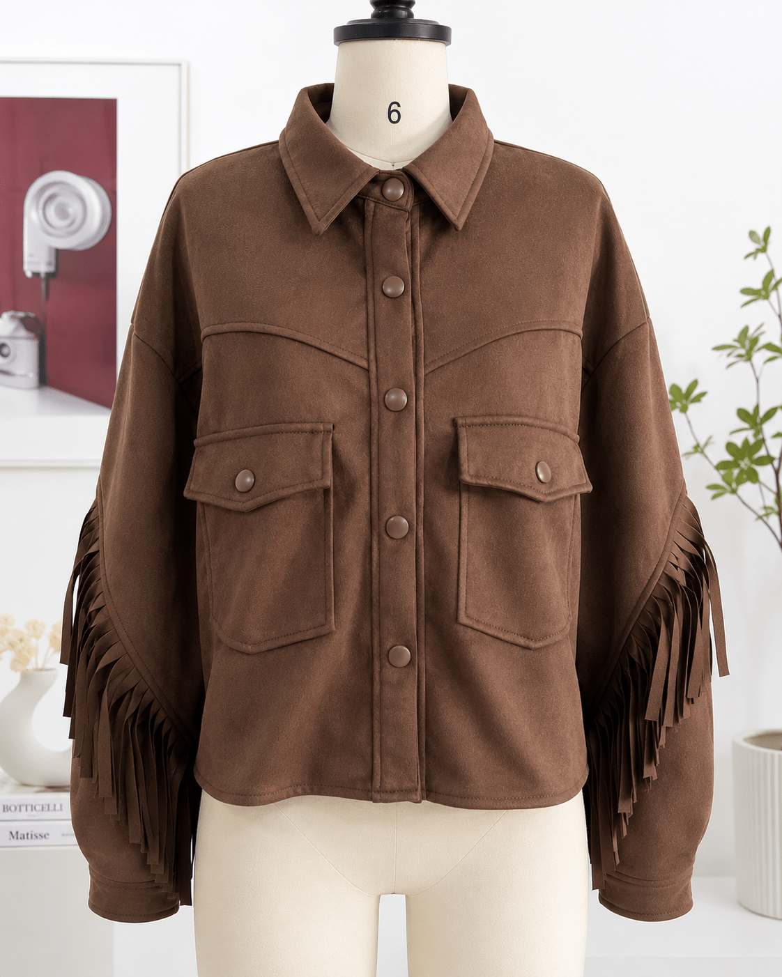 SOERA Sophia Tassel Suede Jacket - Jackets - SOERA-255171-DEF-OS-83494 L
