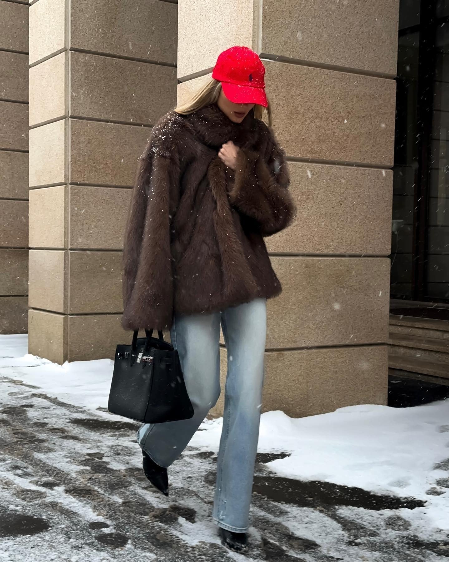 SOERA Tilda Faux Fur Coat - Jackets - IS1764442362182209601 Brown S