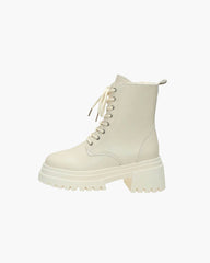 Angela botins de cano curto em peluche