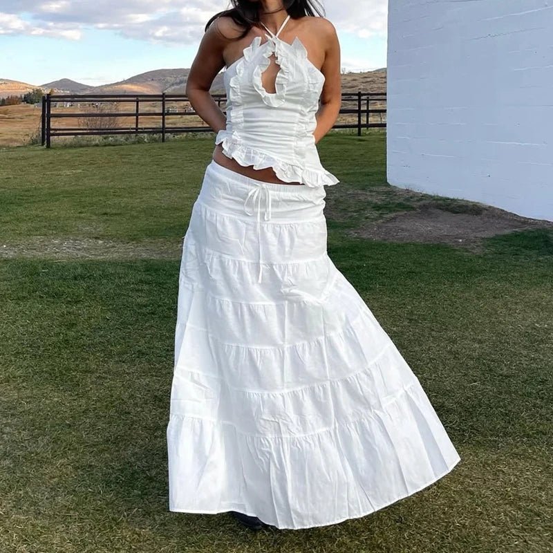 Conjunto duas peças Yasmine com folhos