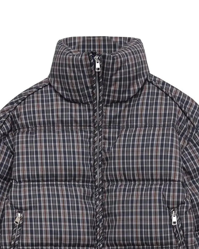 SOERA Monica Plaid Puffer Jacket - Jacket - SOERA-573827-CHE-M-02211 M