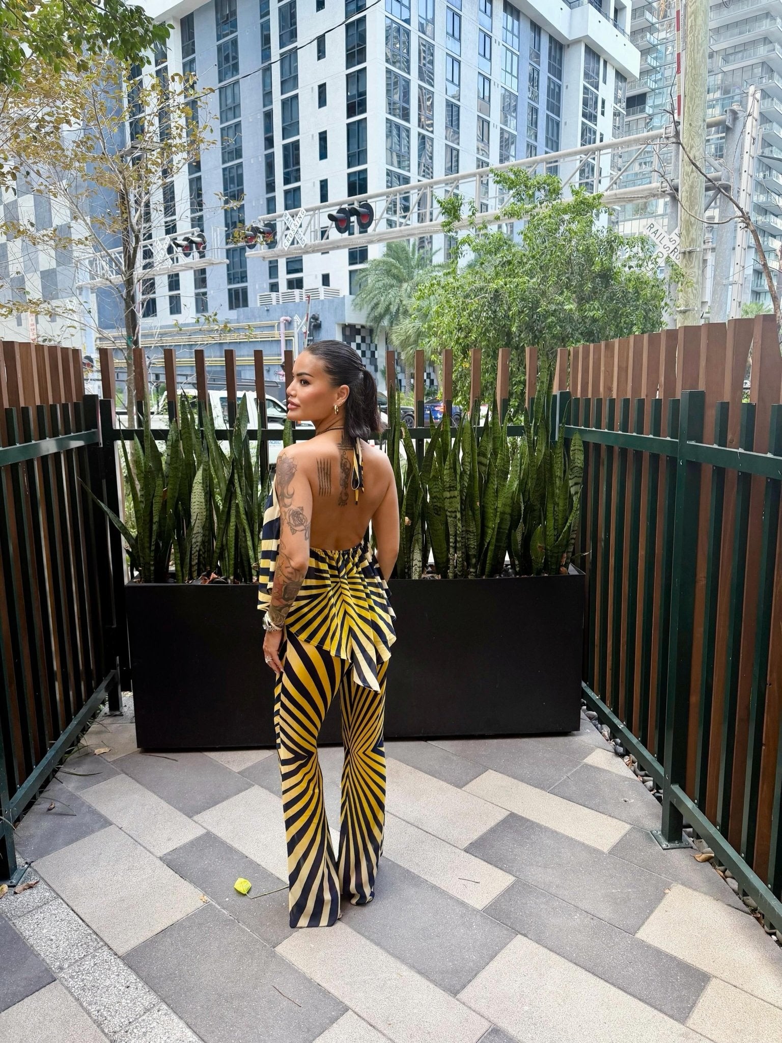 SOERA Iris Zebra Print Halter Co-Ord Set - Set - SOERA-285315-L-SET-38307 Set L