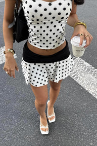 Conjunto Verity Halter Crop com Bolas