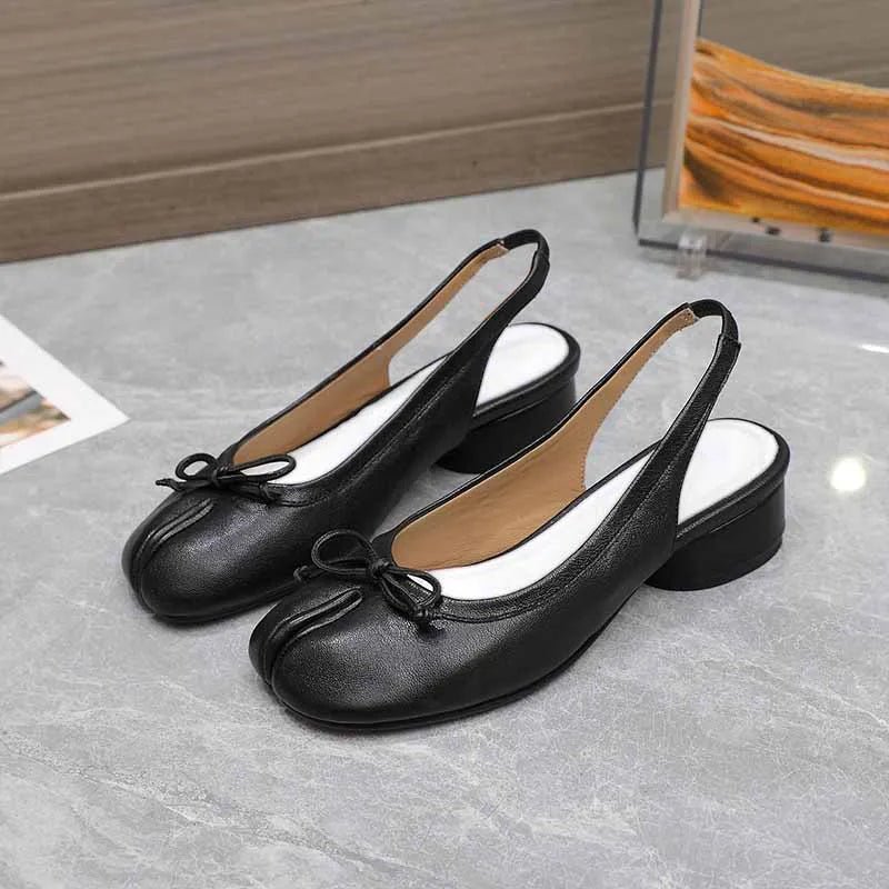 SOERA Beatrice Split - Toe Ballet Mary Jane Heels - Shoes -  Black 39